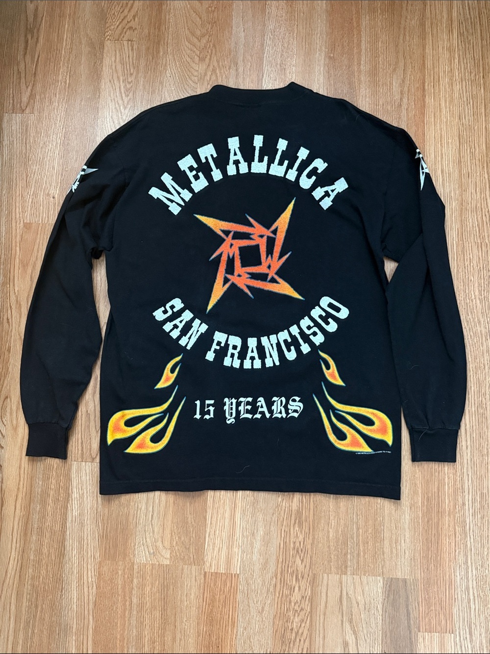 Metallica RARE VINTAGE San Francisco 15 Years Black Long Sleeve Tee